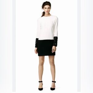 Trina Turk Audrey Beaded Sleeves Dress